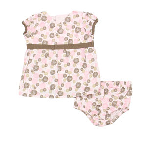 First Moments Girls White | Brown | Pink Dress size: 3-6 Months